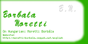 borbala moretti business card